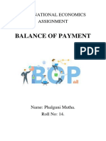 Balance of Payment (Int. Eco)