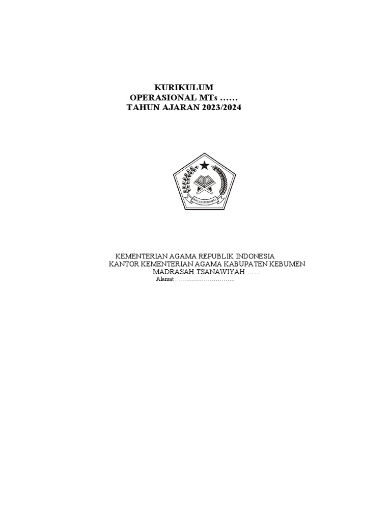 Contoh Kurikulum Operasional PDF