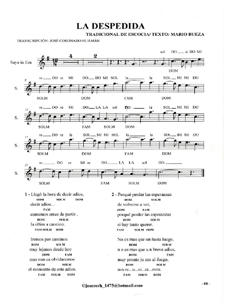La Despedida Pdf