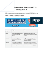 Paraphrase Thông D NG Trong IELTS Writing Task 2