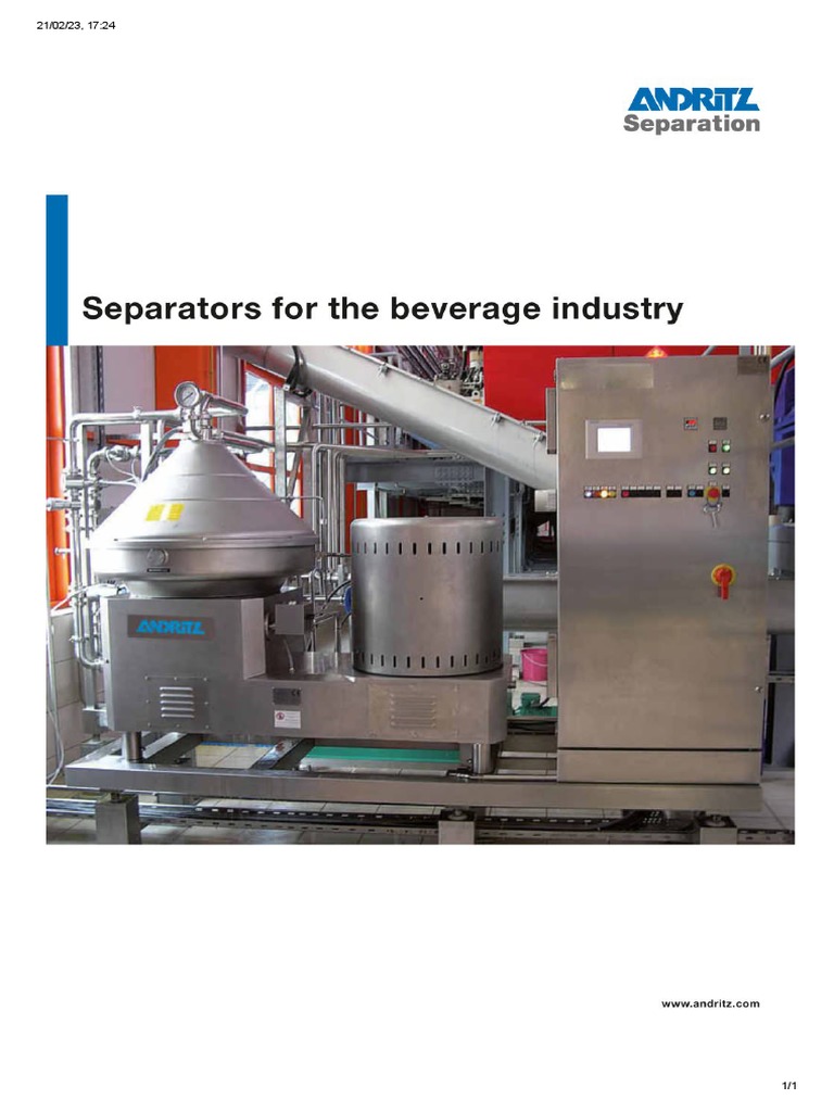 Andritz Centrifuga | PDF