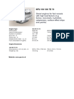 Mtu MT 881 | PDF | Engines | Cylinder (Engine)
