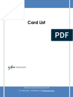 Axes Network Card List