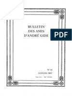 Bulletin Des Amis D'andre Gide n73