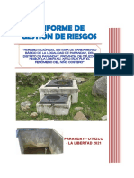 Informe de Riegos Paranday 2021