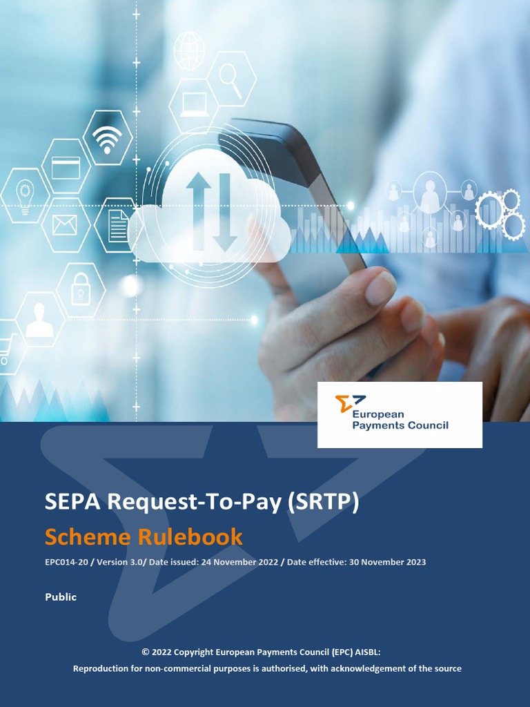 EPC01420 v3.0 SEPA RTP Scheme Rulebook 0 PDF Payments Business