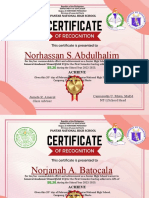Certificates Layout