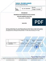 SG-PM-SOP-08 Peningkatan Produktivitas Usaha Secara Berkelanjutan