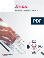 A Sintaxe do Período Simples - Parte II: Complementos nominais e adjuntos adnominais