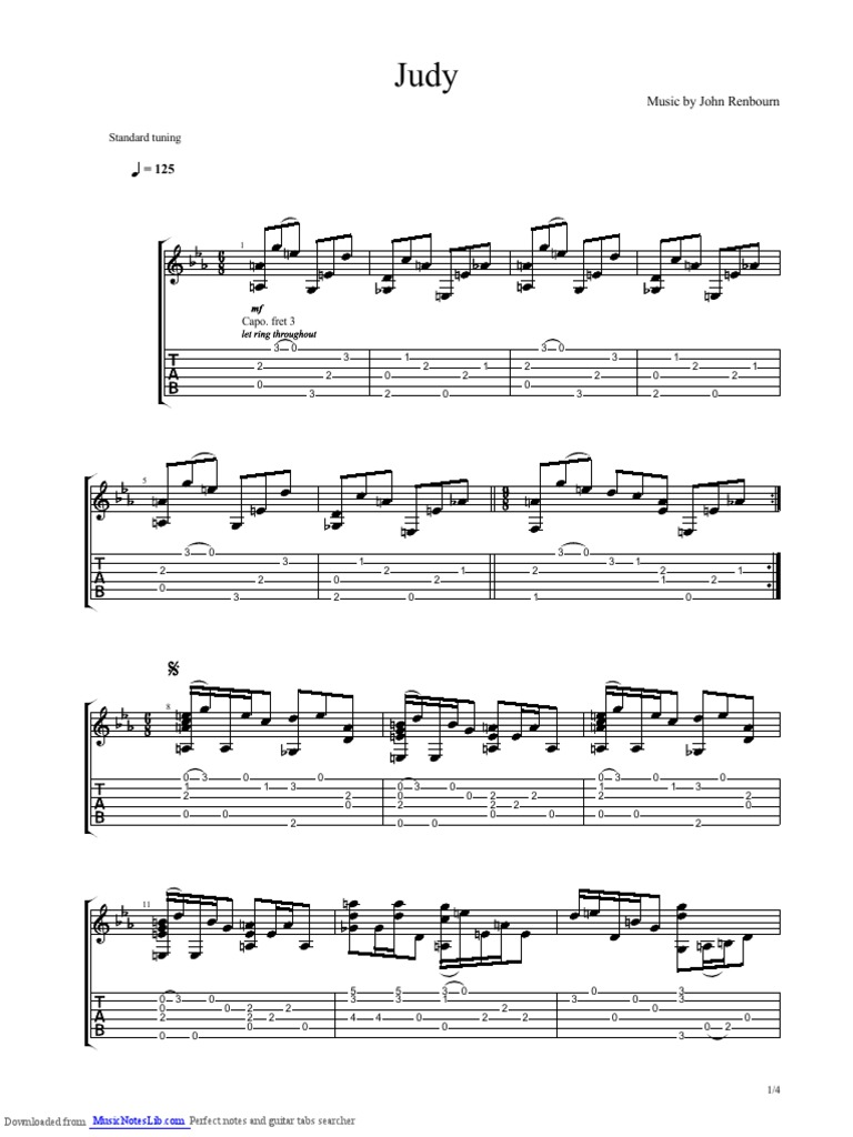 【中古】 John Renbourn-Judy | PDF | Musical Compositions | Music 趣味・スポーツ・実用