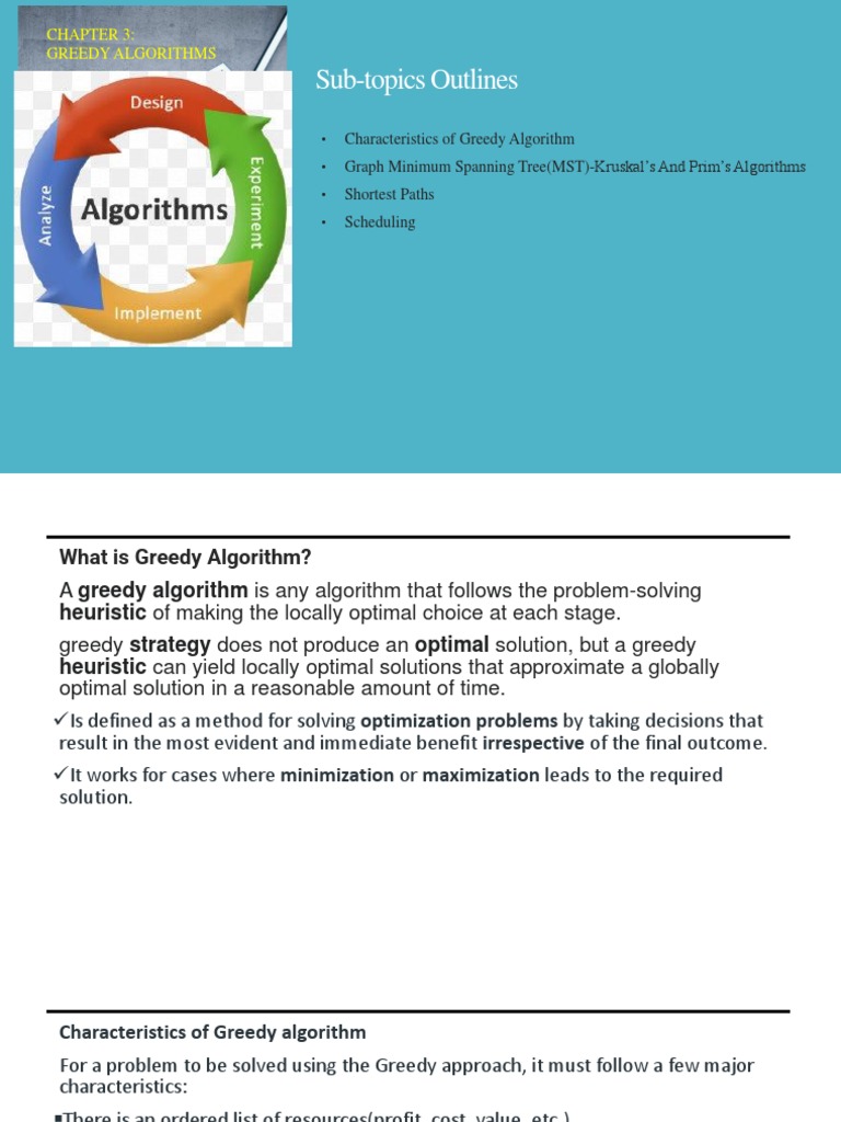 Greedy Algorithm LectueNote | PDF | Vertex (Graph Theory) | Applied ...