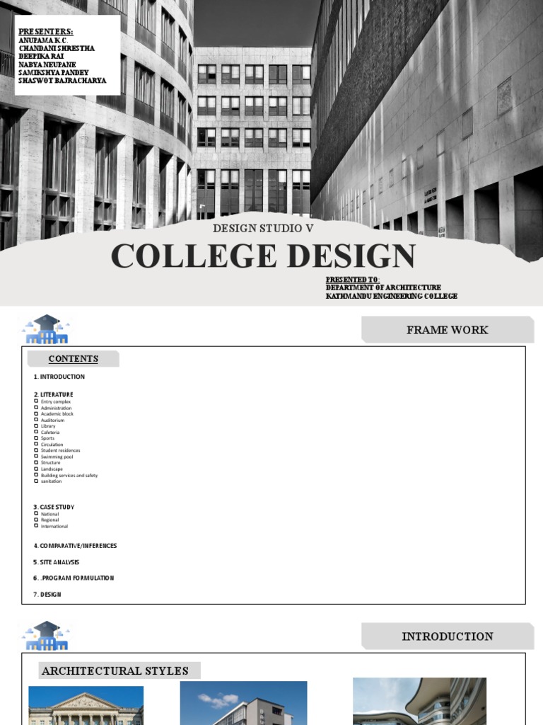 College Design Literature 6th Sem | PDF | Sustainable Design | Room