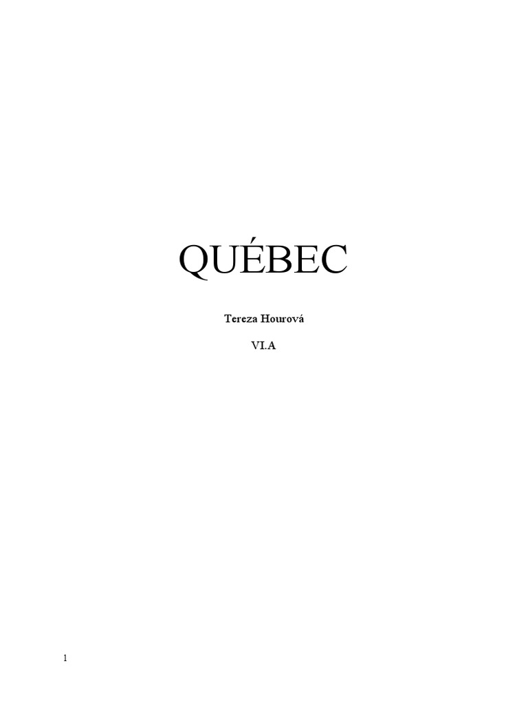 Quebec PDF