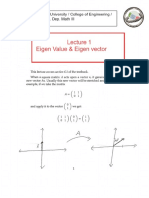 Eigenvalue and Eigenvectors