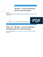 Vídeo Nº1 - 20 Anos - Carta Dos Direitos Fundamentais Da União Europeia