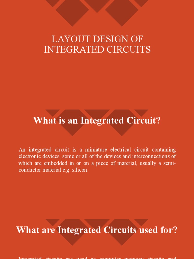 Layout Design of Integrated Circuits PDF Integrated Circuit