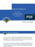Kalamazoo County Treasurer Investment Report