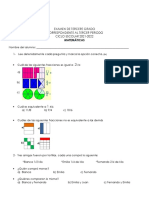 EXAMEN MATEMÁTICAS 3er PERIODO 3° GRADO