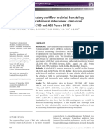 Optimization of Laboratory Work Ow in Clinical Hematologylaboratory With Reduced Manual Slide Review Compa Risonbetween Sysmex XE-2100 and ABX Pentra DX120
