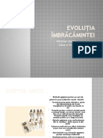 Evolutia Imbracamintei