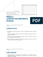 Introdução aos algoritmos de alinhamento de sequências