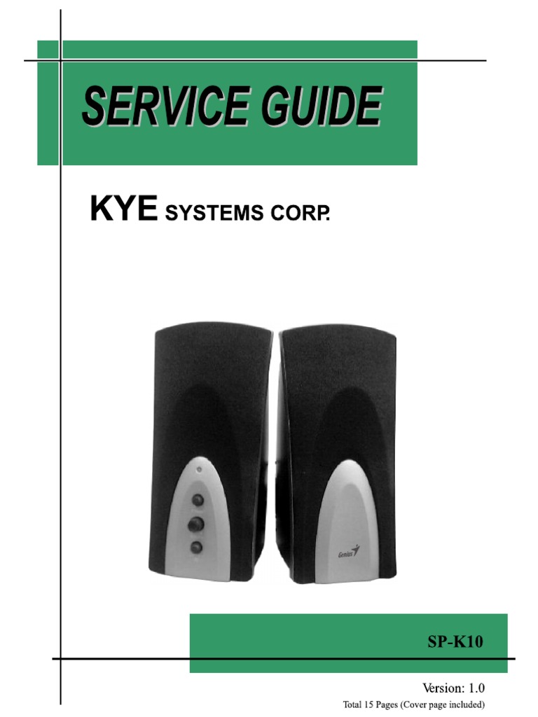Genius Sp-k10 Ver1.0 | PDF