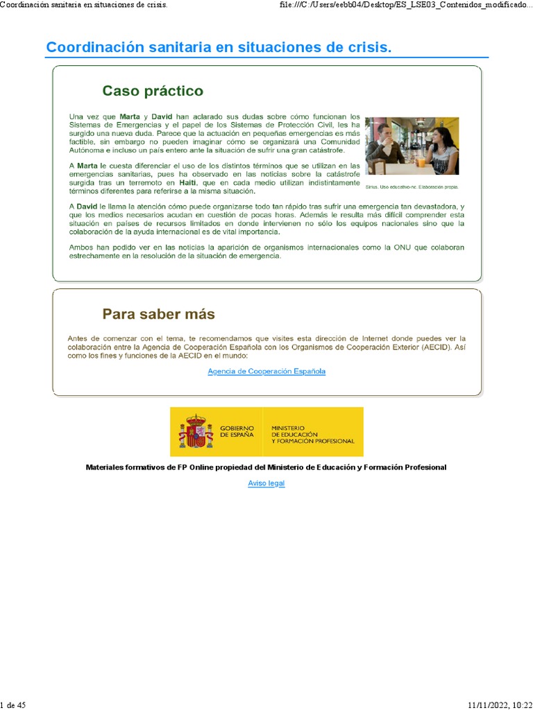 LSE03 Coordinación Sanitaria en Situaciones de Crisis PDF