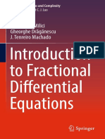 Introduction To Fractional Differential Equations