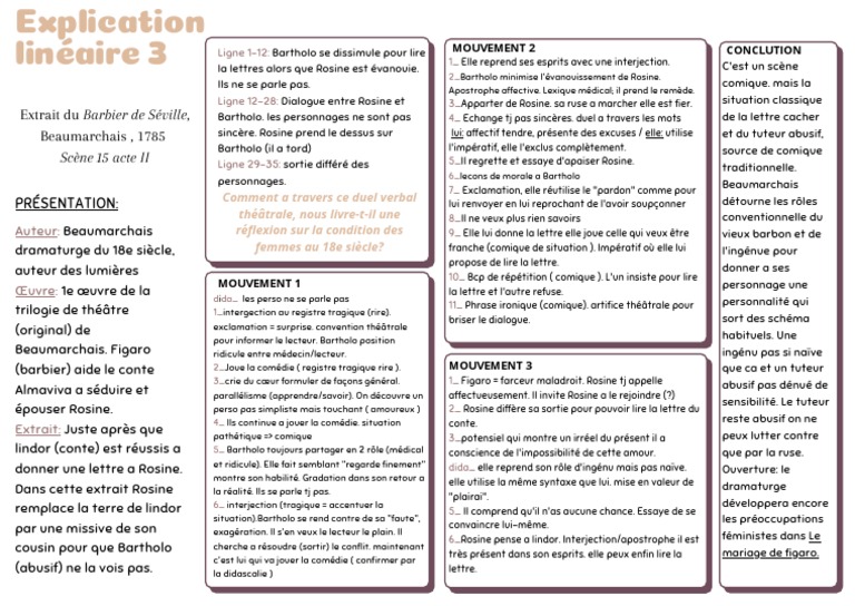 Explication Linéaire 3 | PDF
