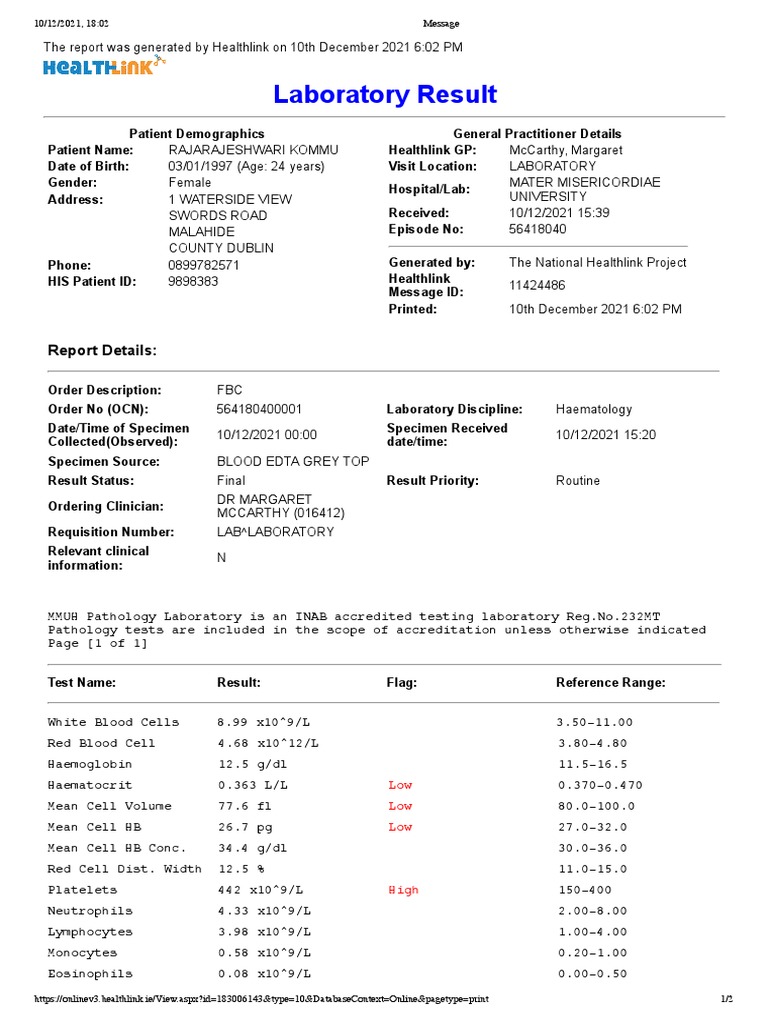 Blood Report PDF C Reactive Protein Glycated Hemoglobin