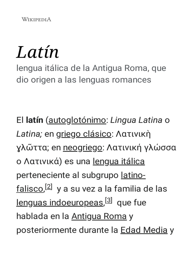Latín Wikipedia, La Enciclopedia Libre PDF