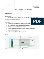 Digital Design Lab Report Experiments