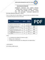 Cotización 1 de Maquinarias Pesadas