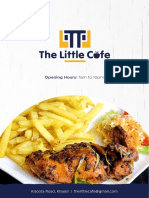 The Little Cafe Menu Design