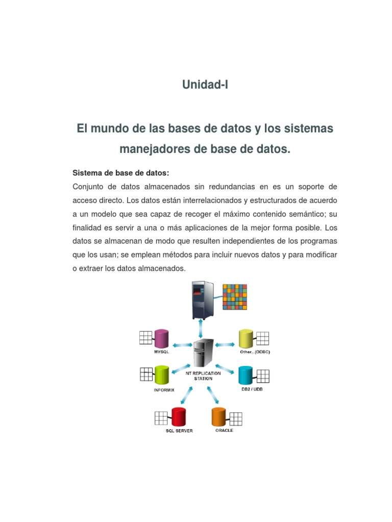 Introducción a los Sistemas Manejadores de Bases de Datos | PDF ...