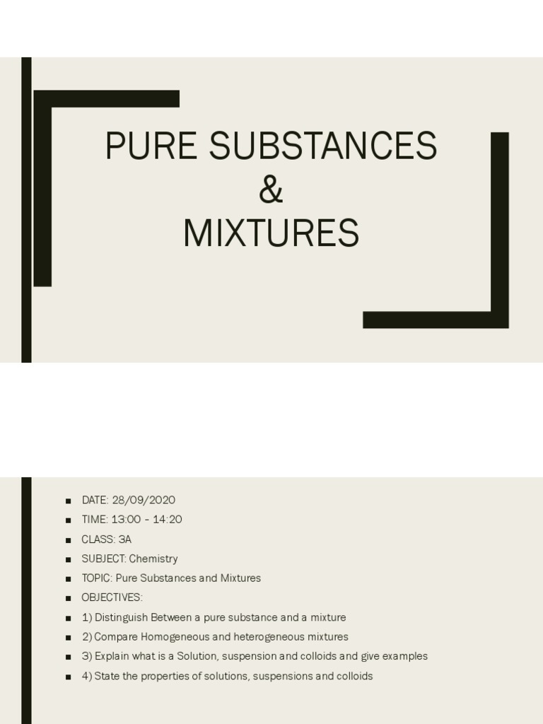 Is Cheese a Pure Substance? | PDF | Mixture | Chemical Substances