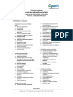 Temario Prueba de Selección Docente Biología