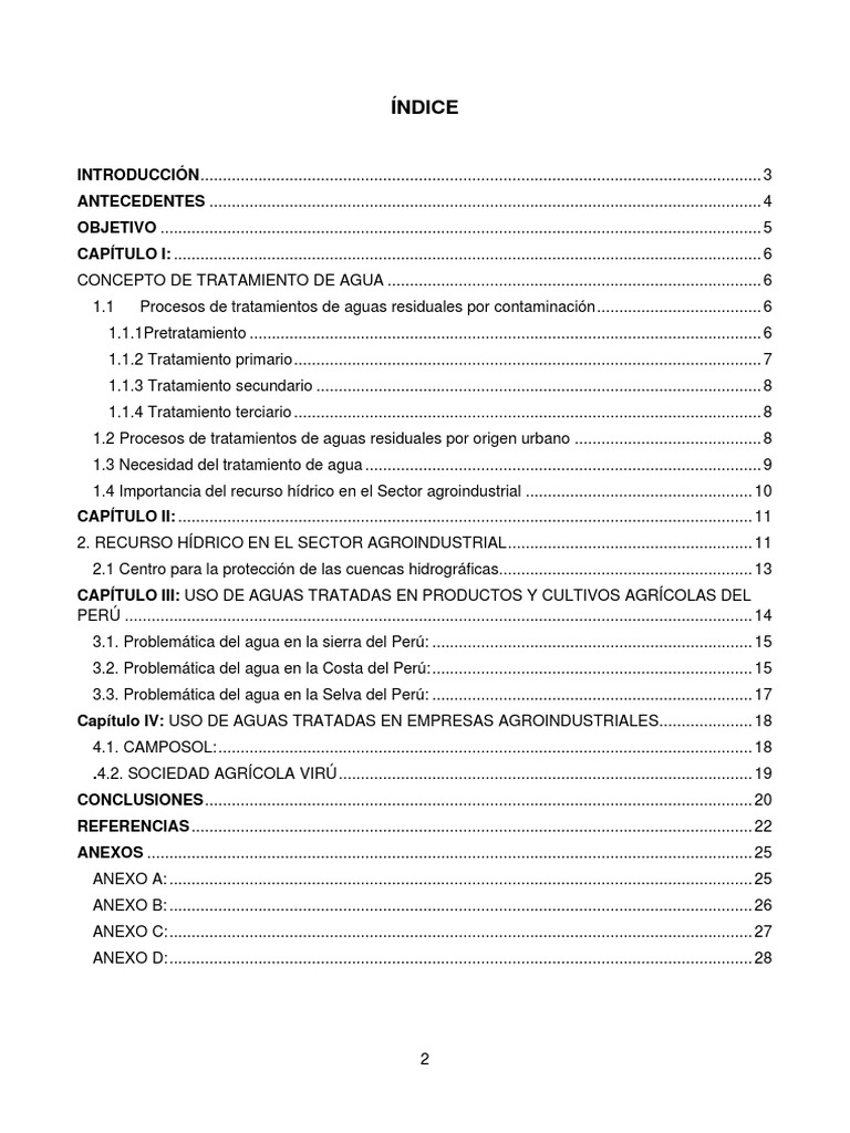 Tratamiento de Aguas Residuales Agroindustriales PDF Agua