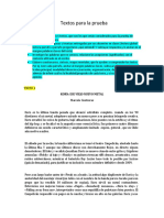 Textos para La Prueba - Sede Santiago Centro