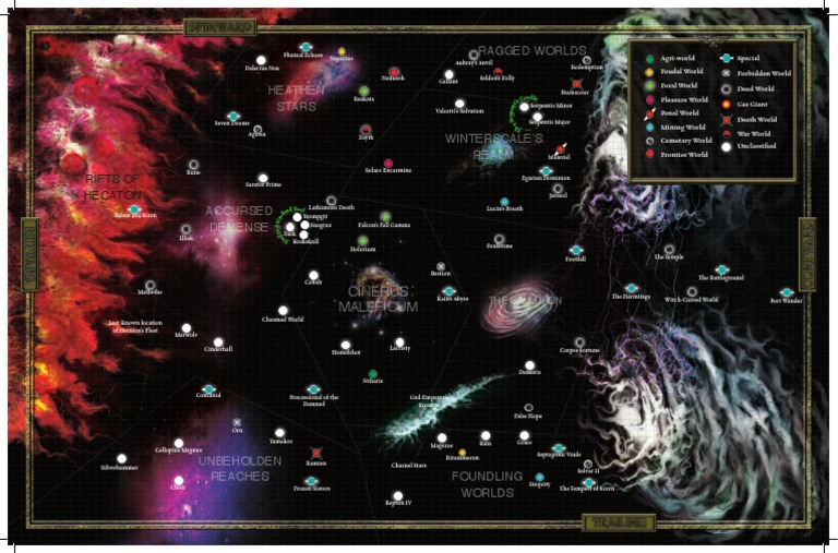 Warhammer 40k Wh40k Universe Rogue Trader Koronus Expanse Map PDF