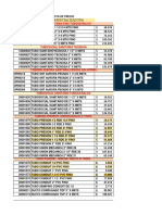 Lista de Precios PVC Trabajo Marcado