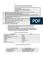 Lista de Utiles Escolares Octavo Ano Basico 2023