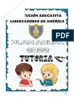 Plan Anual de Tutoria - 2022