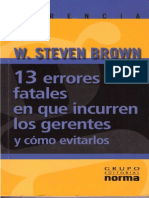 13 Errores Fatales en Que Incurren Los Gerentes