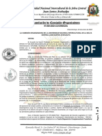 R.C.O. #020-2023-UNISCJSA - DAR POR CONCLUIDO La Designación Del C.P.C. Cristhian Martinez Como Responable de Servicios Generales