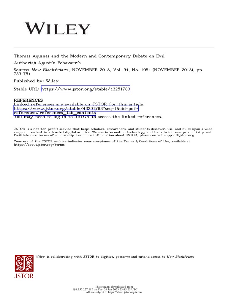 Good Can Exist Without Evil Thomas Aquinas