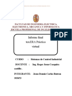Universidad Nacional de San Antonio Abad del Cusco tercera práctica virtual control industrial
