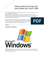 Pengertian Windows Beserta Fungsi Dan Sejarah Windows