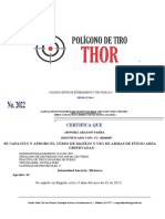 Certificado Del Poligono Thor