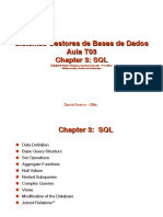 Sistemas Gestores de Bases de Dados Aula T03 Chapter 3: SQL
